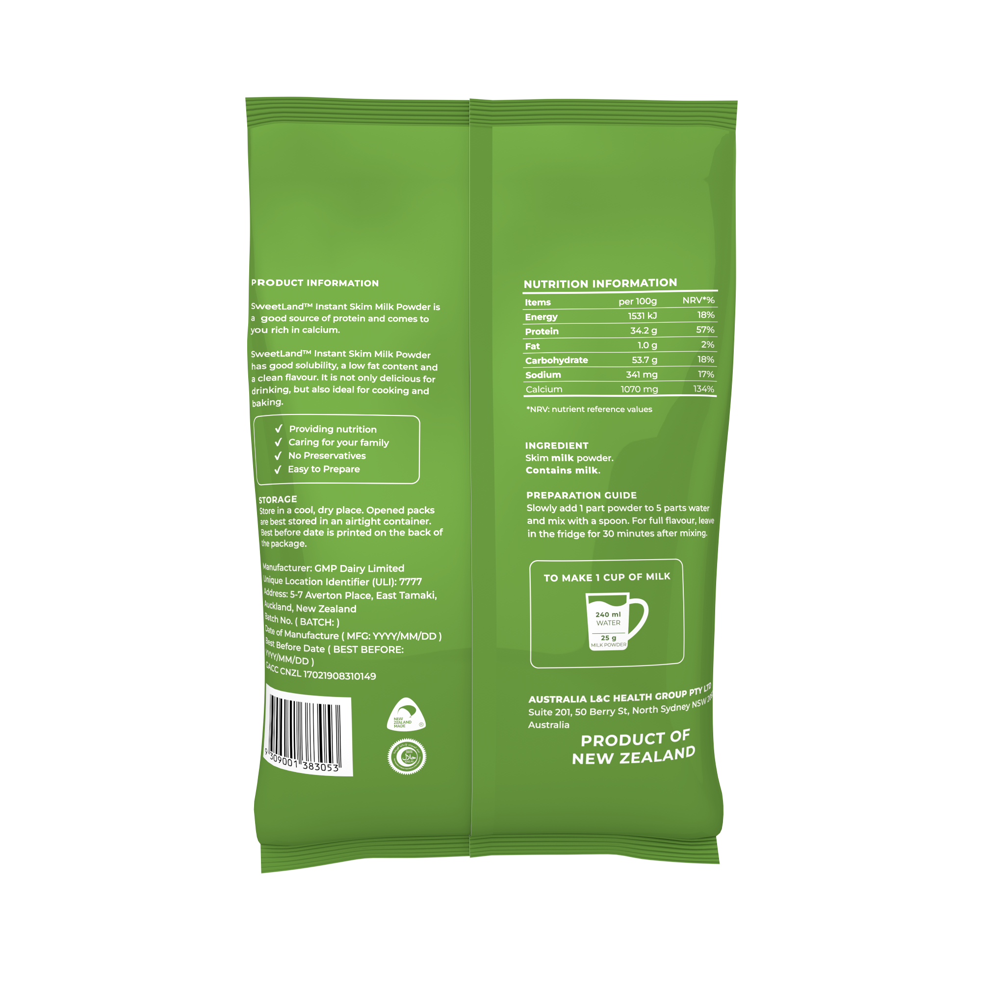 Skim Milk Powder back